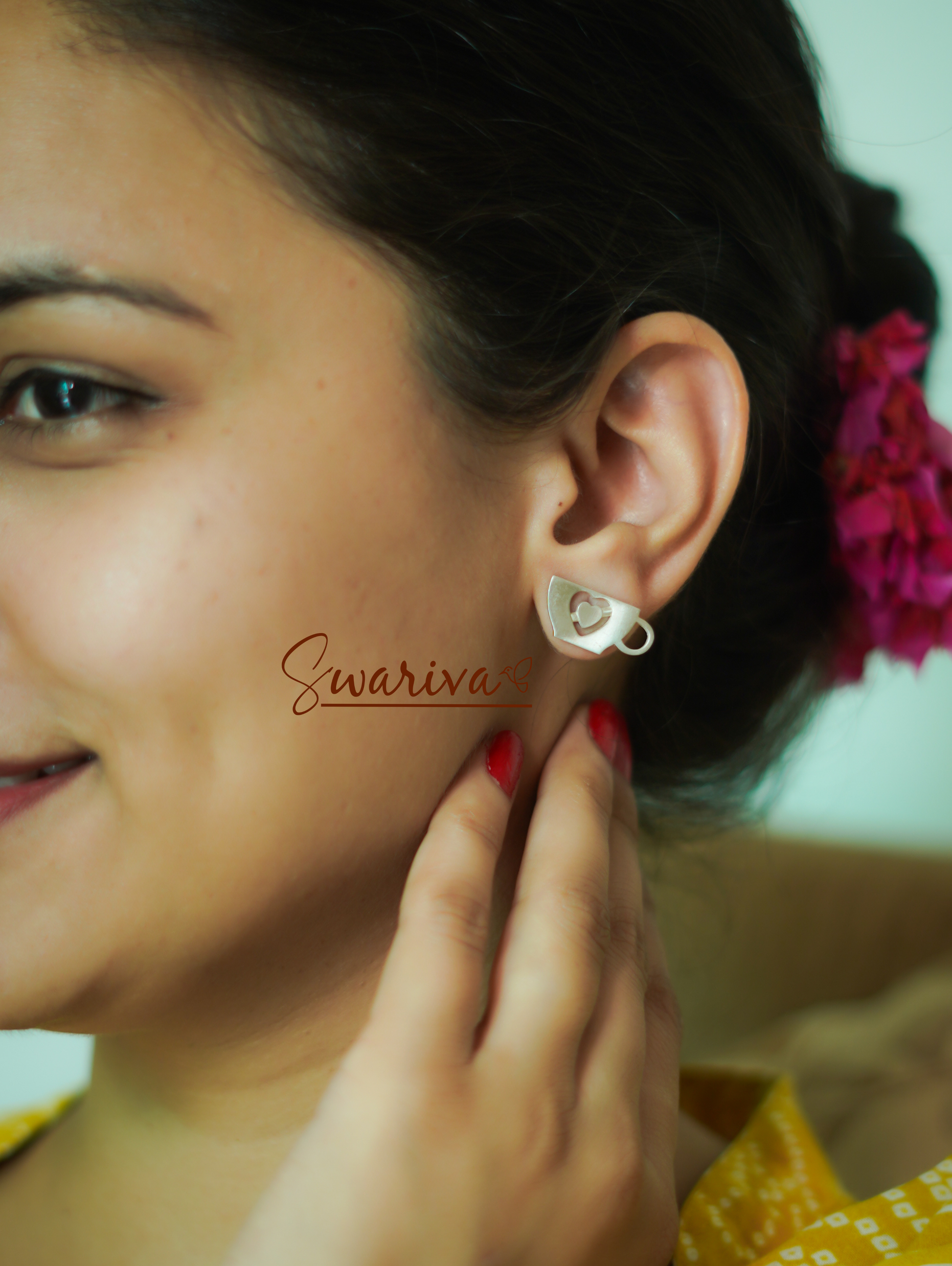 Oxidised Silver Studs