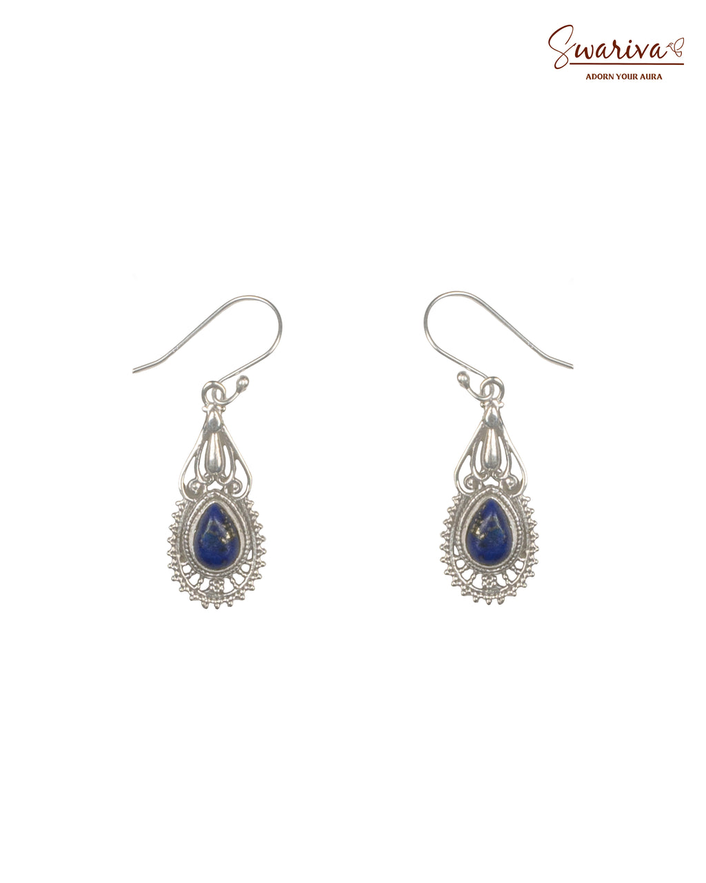 Silver Noor Drop Earrings