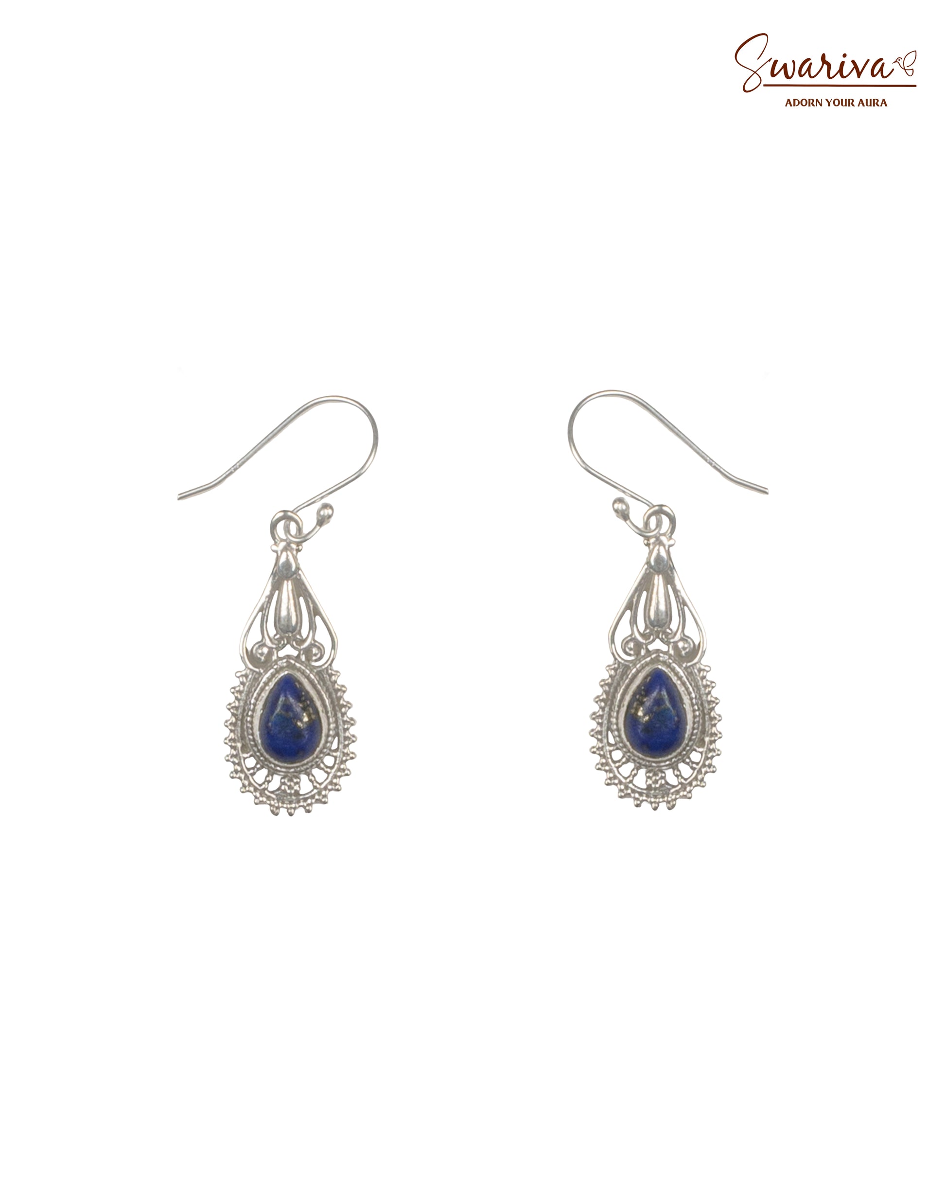 Silver Noor Drop Earrings