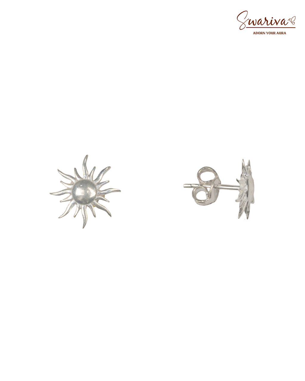 Silver SunSpark Studs