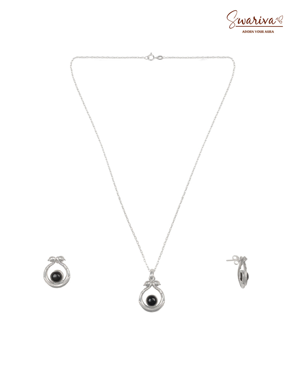 Silver Moonveil Necklace Set