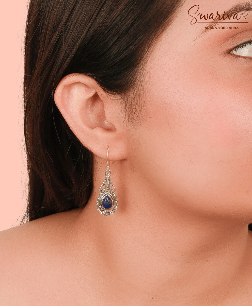 Silver Noor Drop Earrings