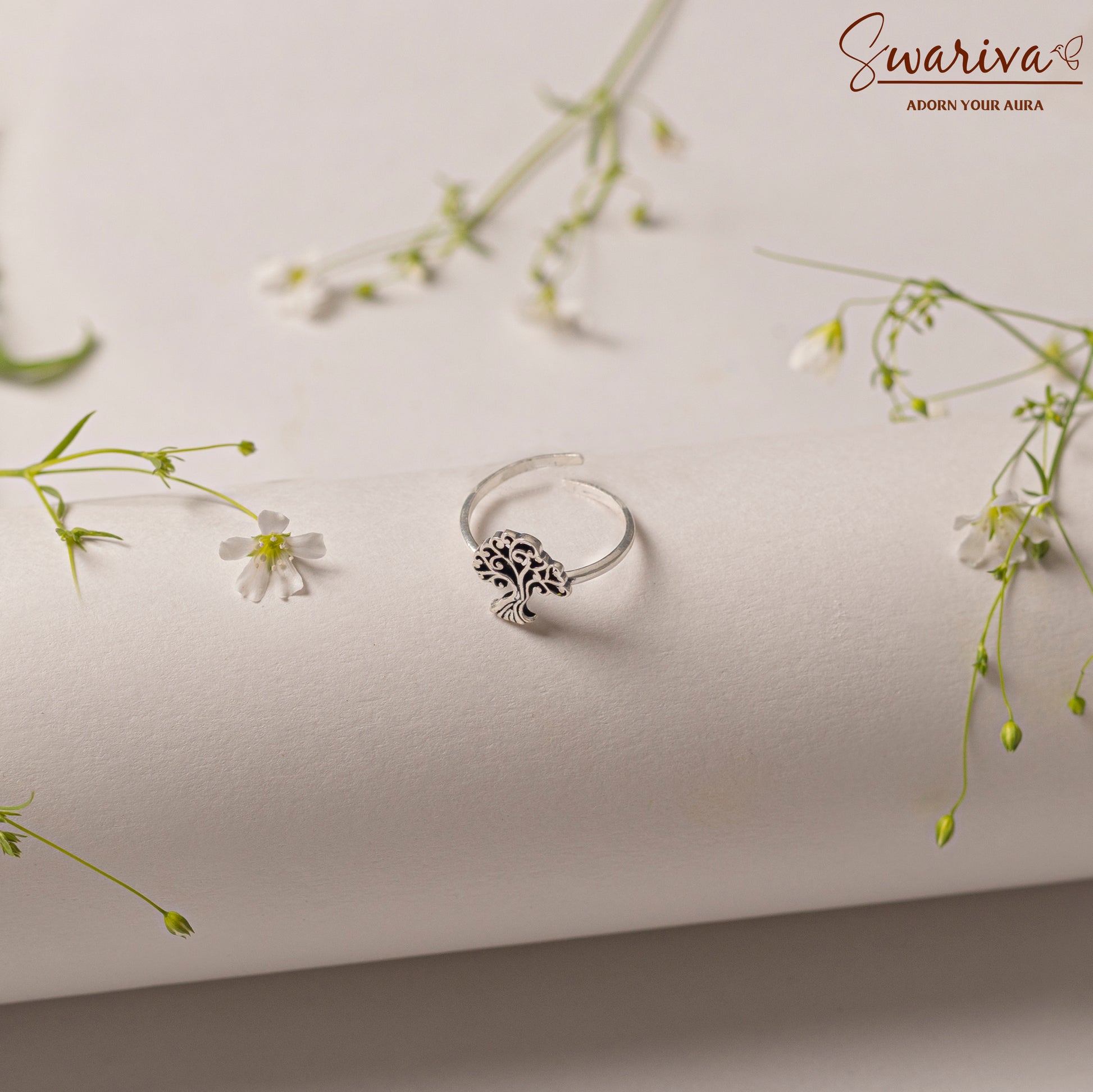 Silver Vriksha Ring