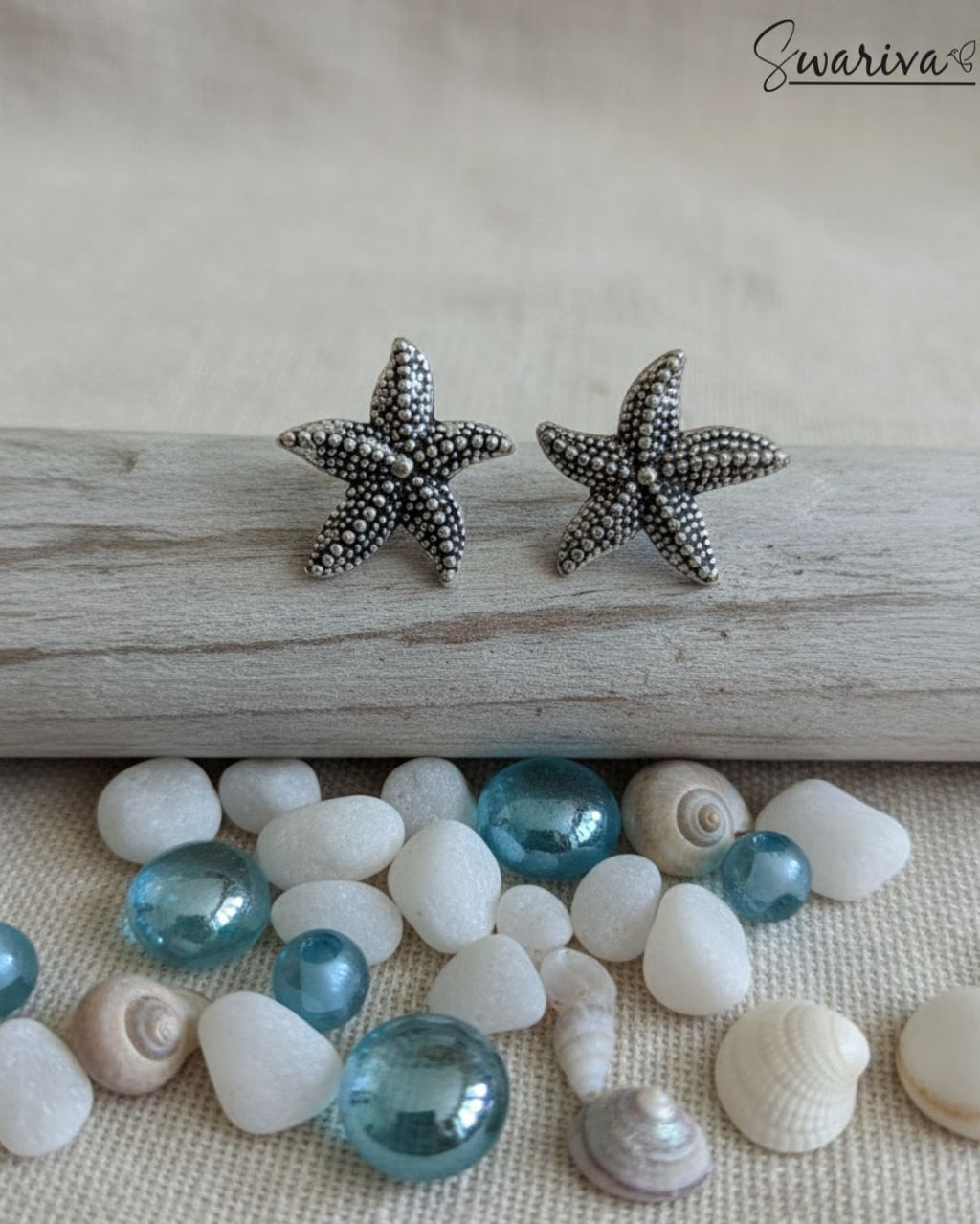Silver Starfish Earrings