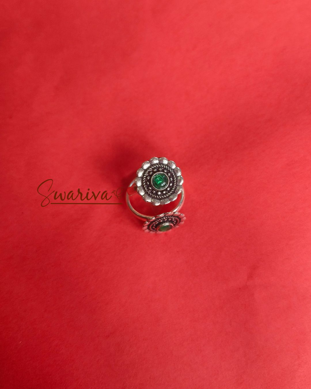 Jade Petal Toe Ring