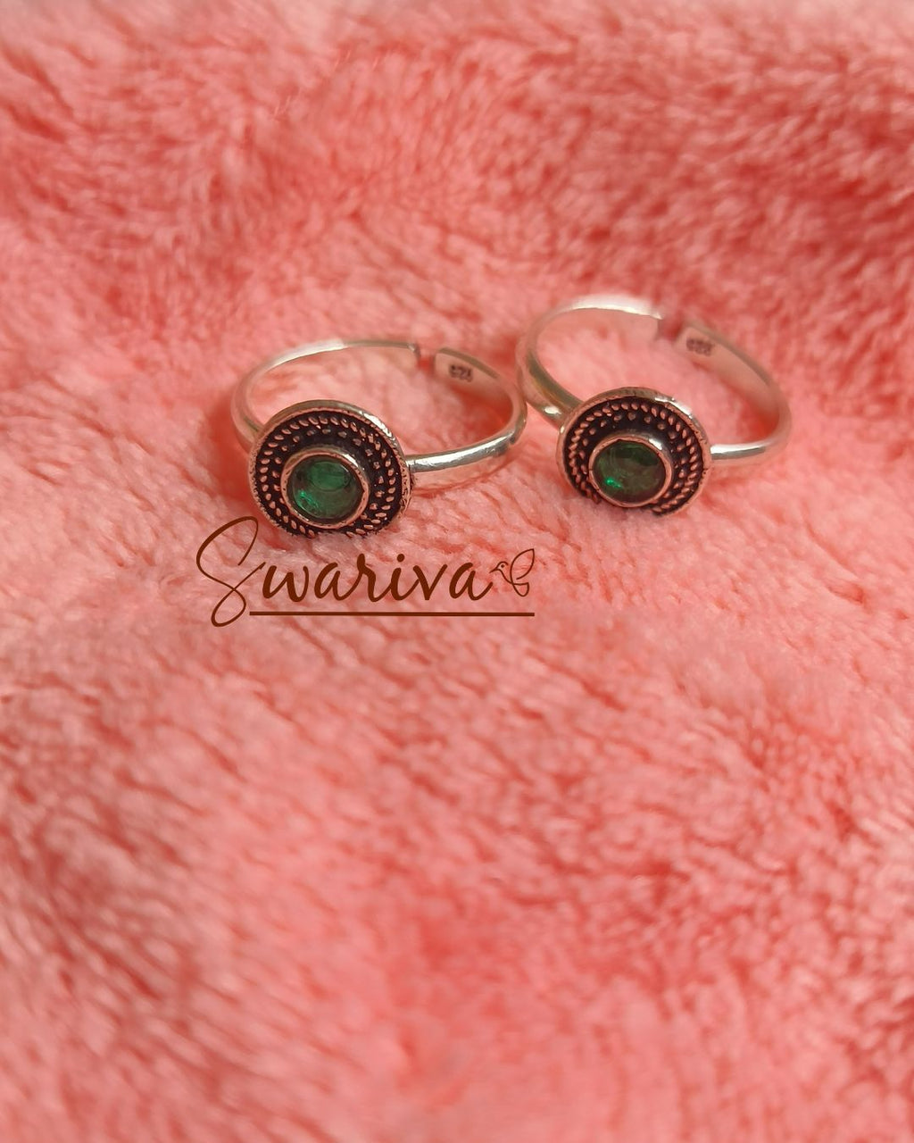 Royal Green Toe Ring